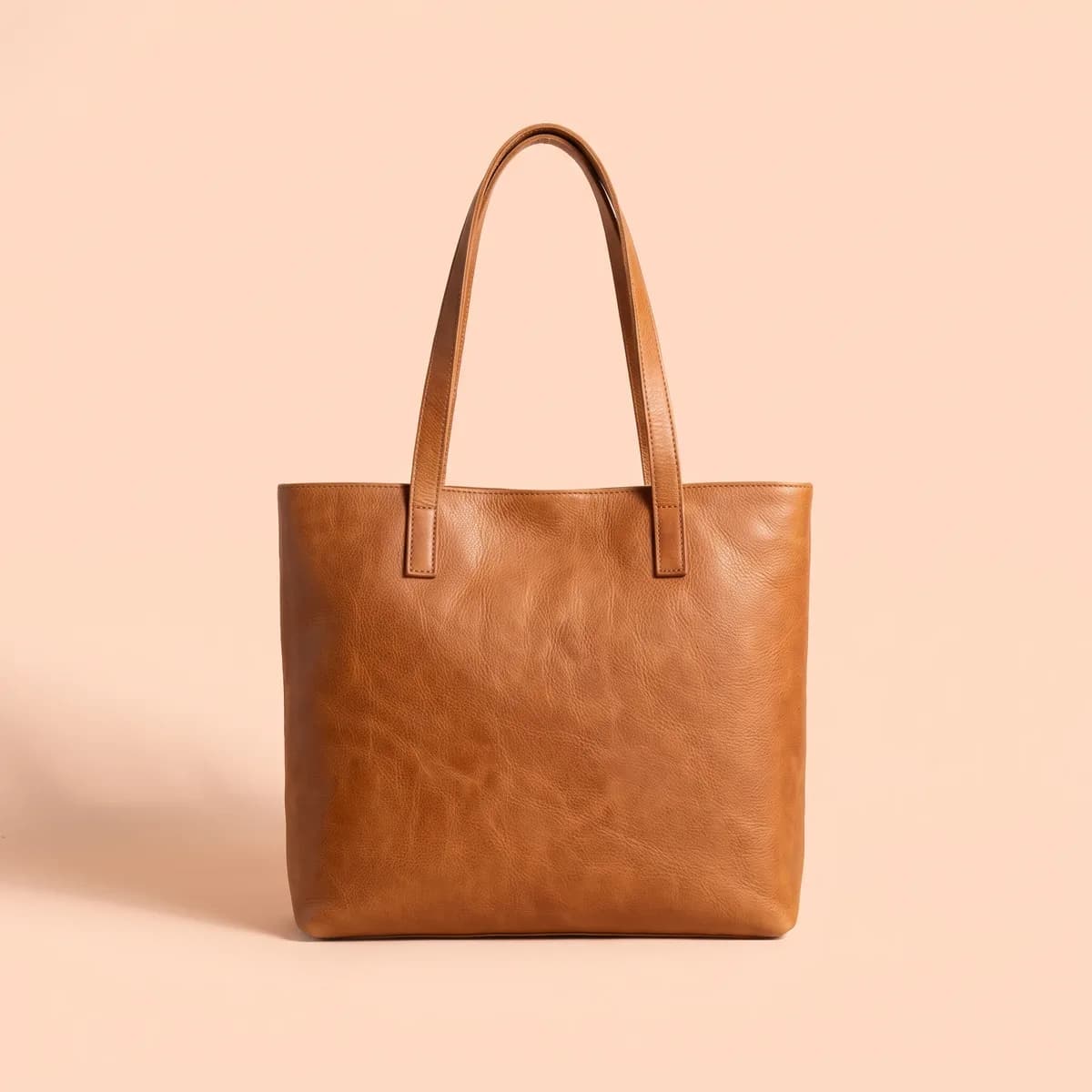 Everyday Leather Tote · Tan